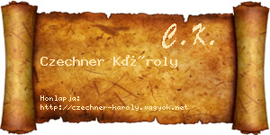 Czechner Károly névjegykártya